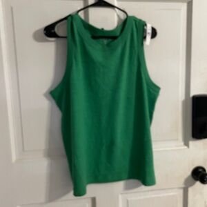 Green Sleeveless Women's Top